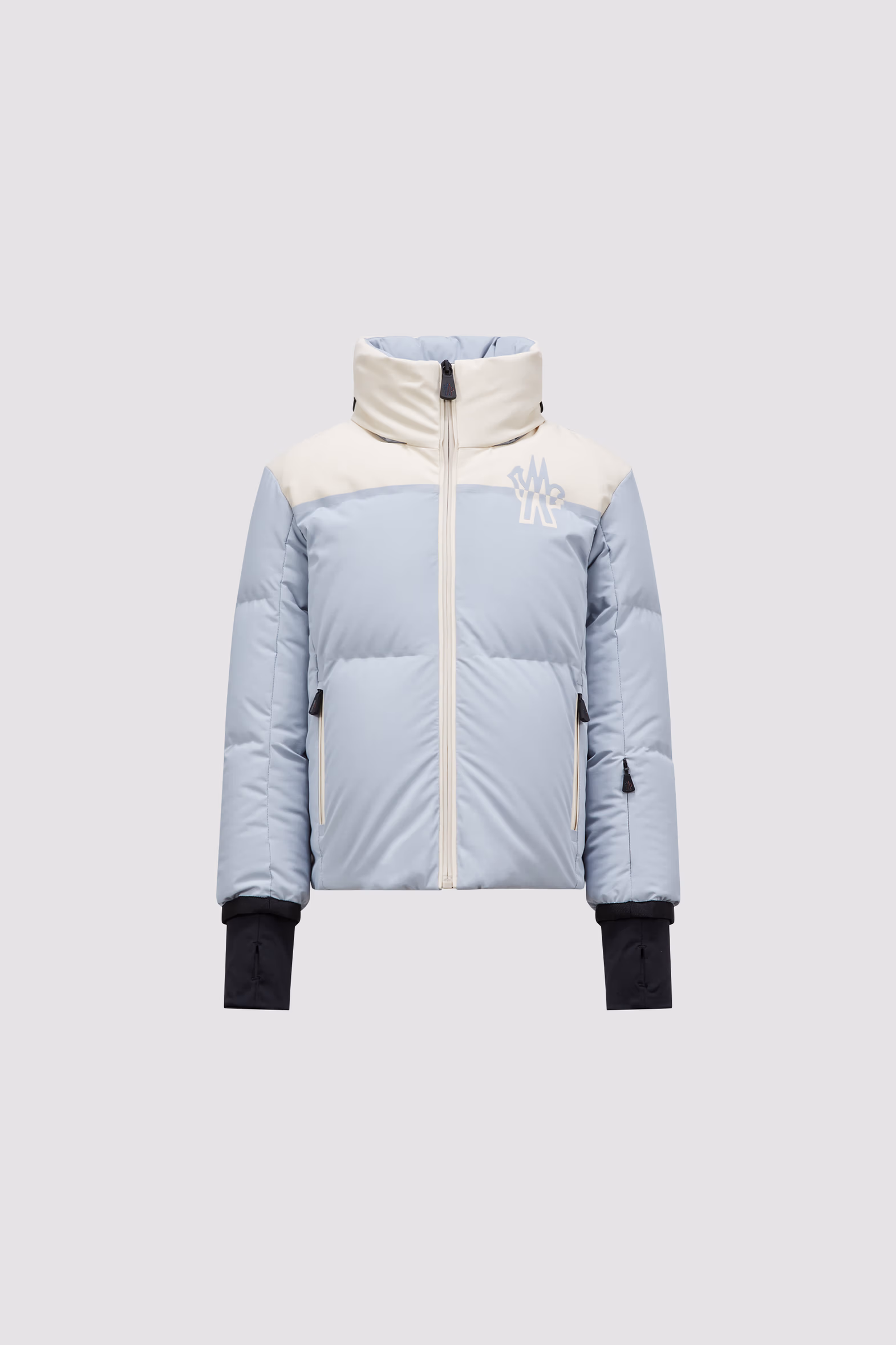 Stennes Hooded Down Jacket Girl Light Blue Moncler 0